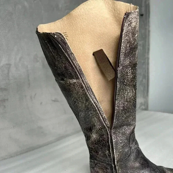 Steven By Steve Madden Reins Leather Knee High Distressed Riding Boots Brown 6.5 - Picture 13 of 16